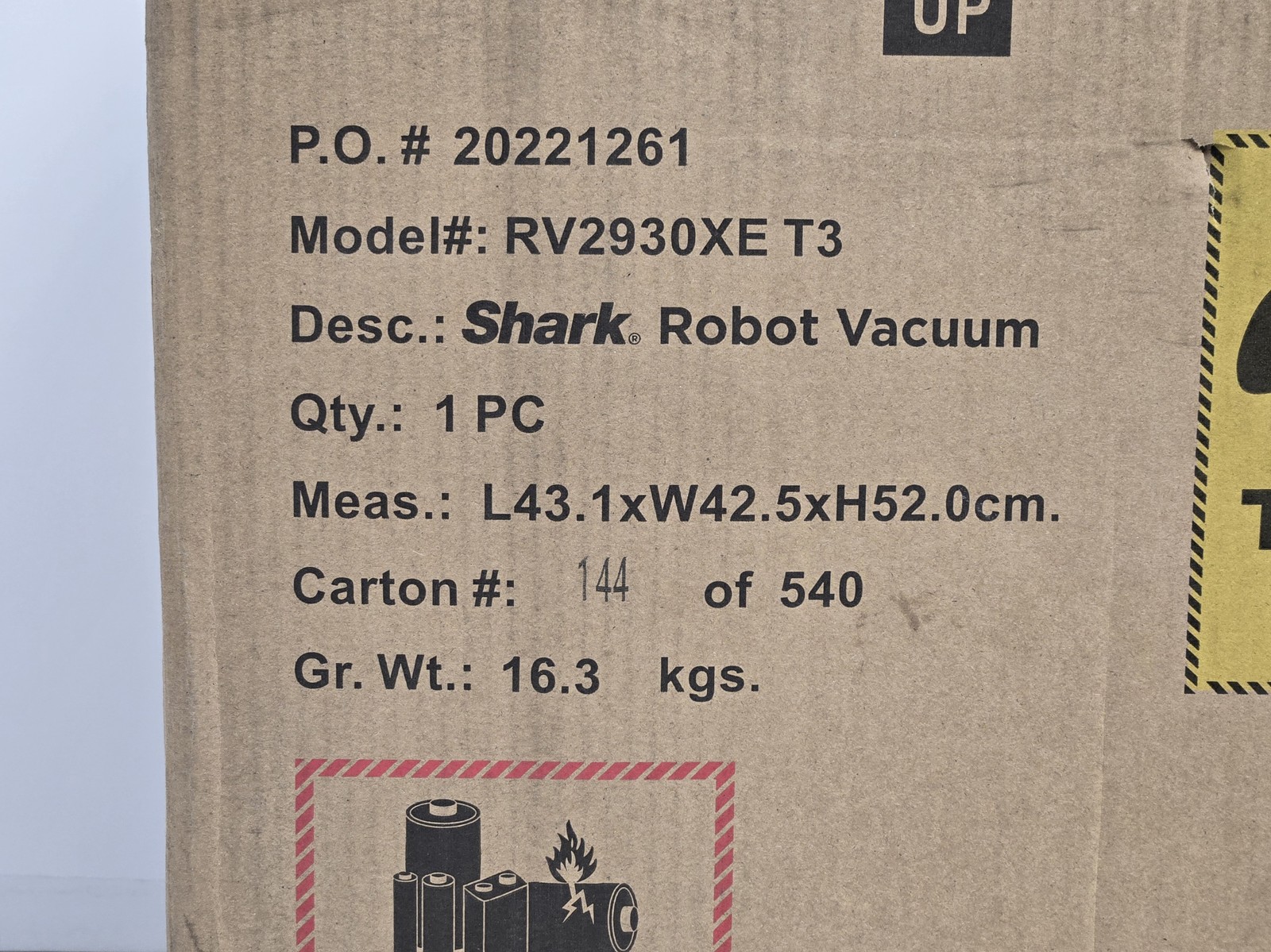 Shark RV2930XE PowerDetect ThermaCharged 2-in-1 Robot Vacuum & Heated Mop NEW