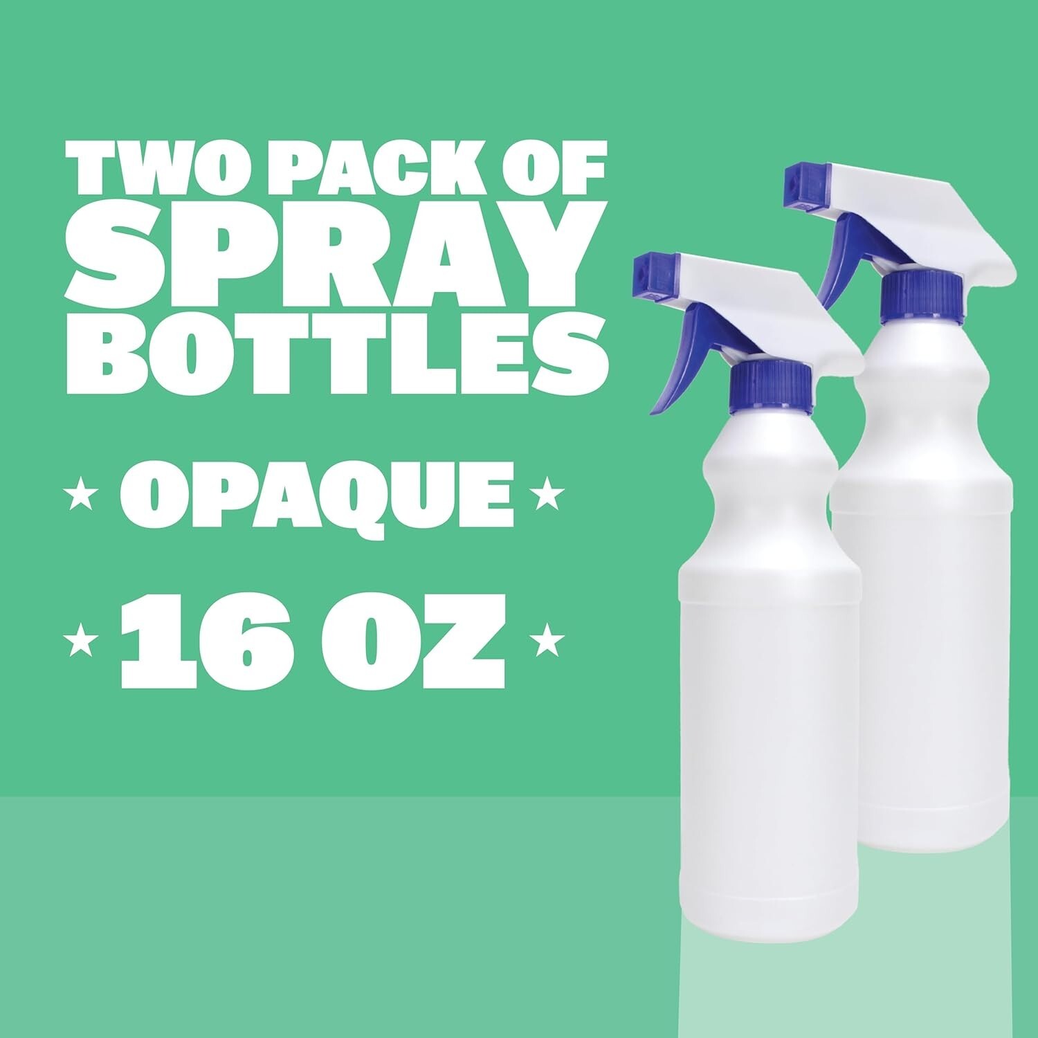 Spray Bottles (2 Pack, 16 Oz), Refillable Heavy Duty Spraying Bottle