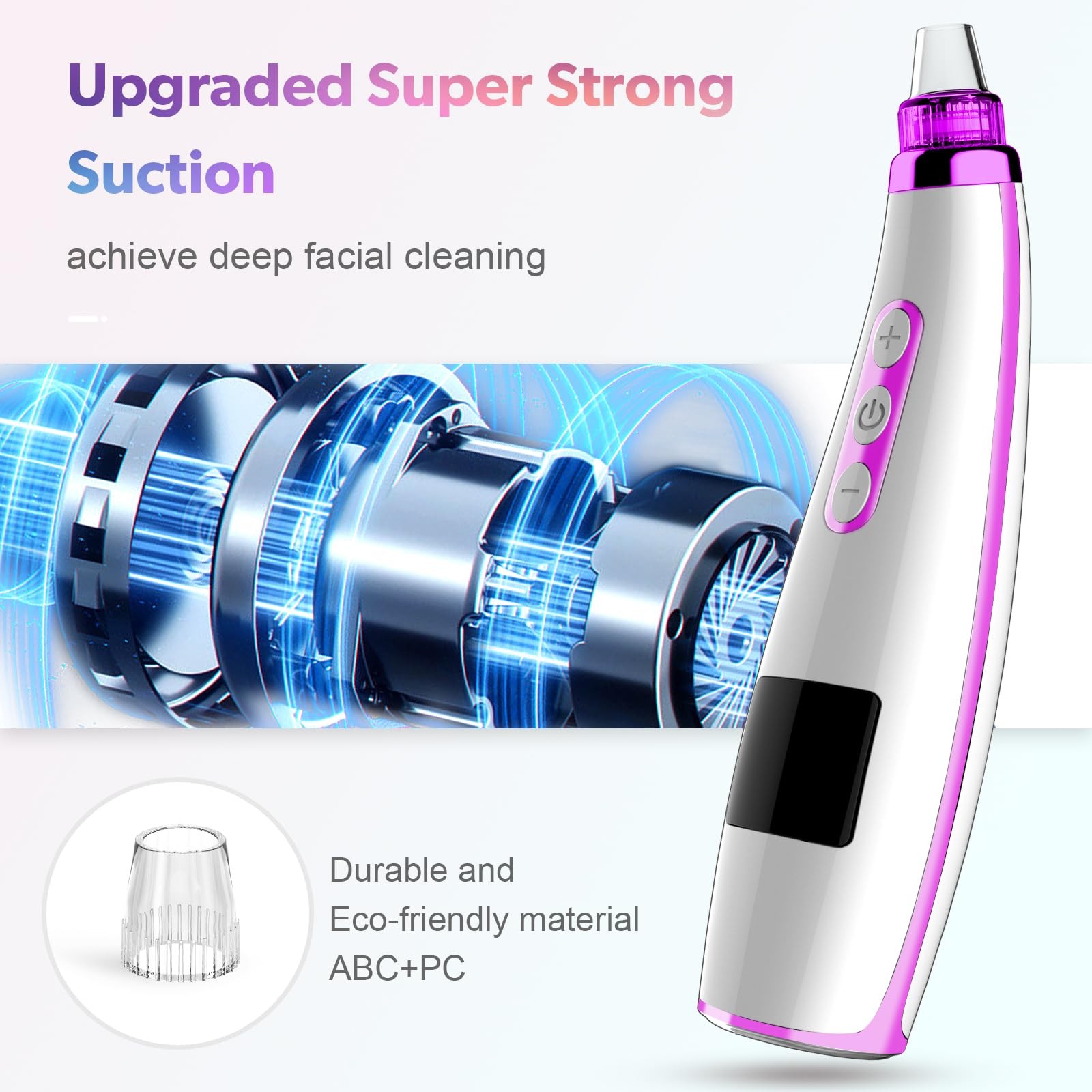 Blackhead Remover Pore Vacuum, 1 Count (Pack of 1), Purple