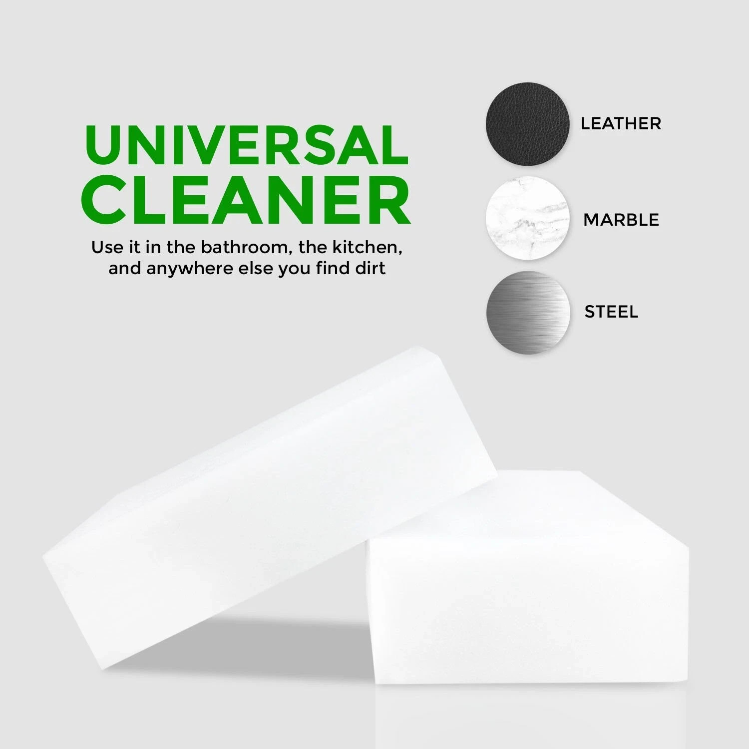 100 PCS Sponge Eraser BULK PACK Melamine Cleaning Foam 3/4″ Thick Kitchen Bath