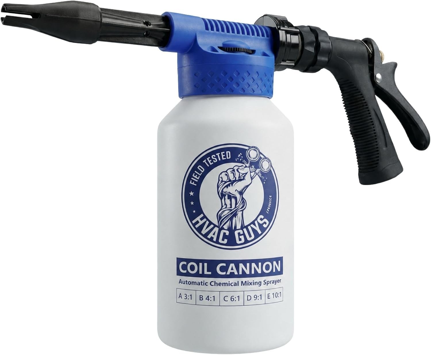 Coil Cannon | AC Coil Cleaner Automatic Foaming Mixing Sprayer | Compatible With