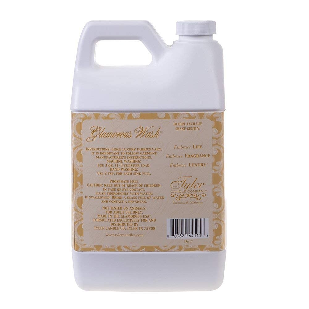 64oz Liquid Laundry Detergent Diva Floral Scent Hypoallergenic Mesh Pouch