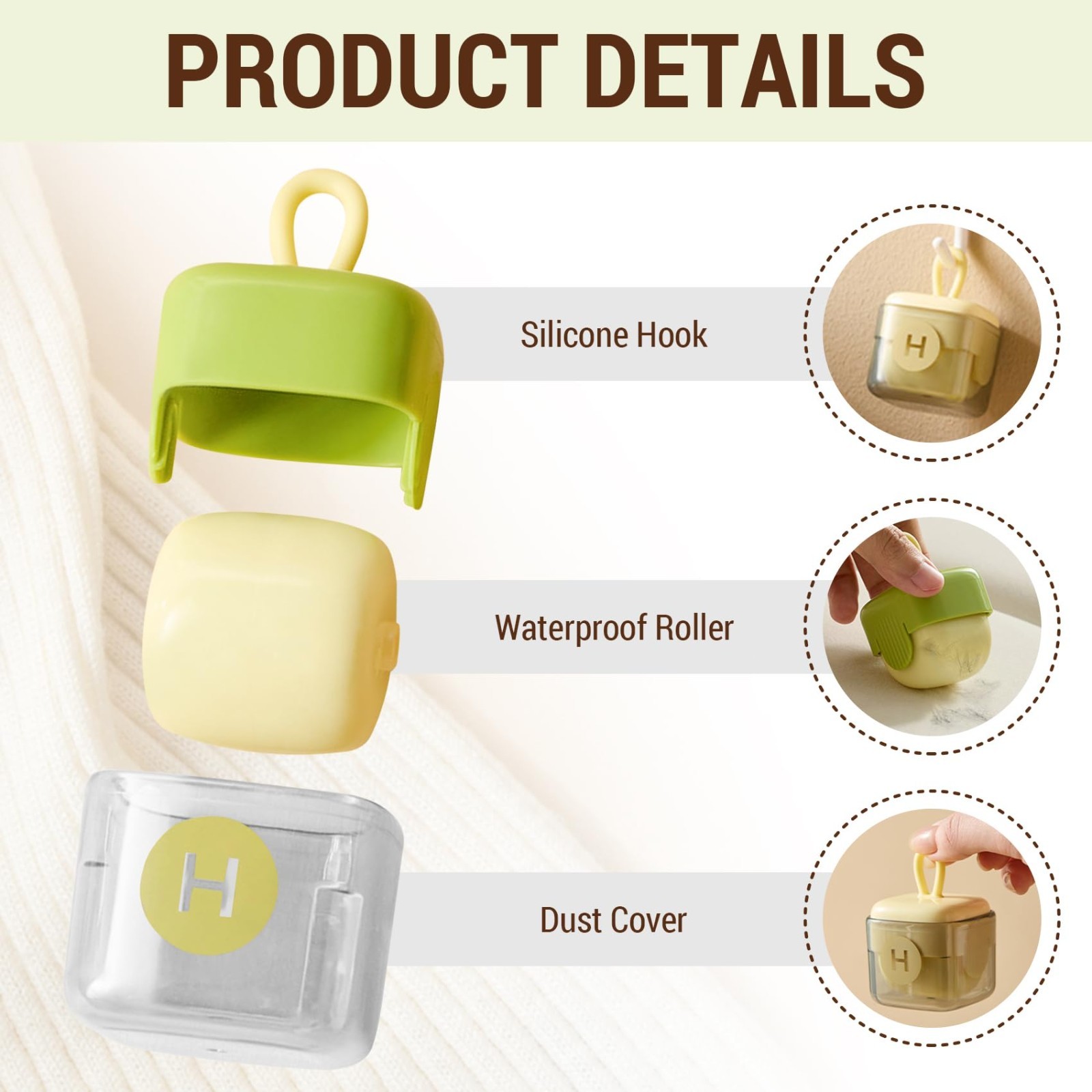 Portable Mini Hair Remover, Reusable Hair Remover, Pet Hair Removal Tool