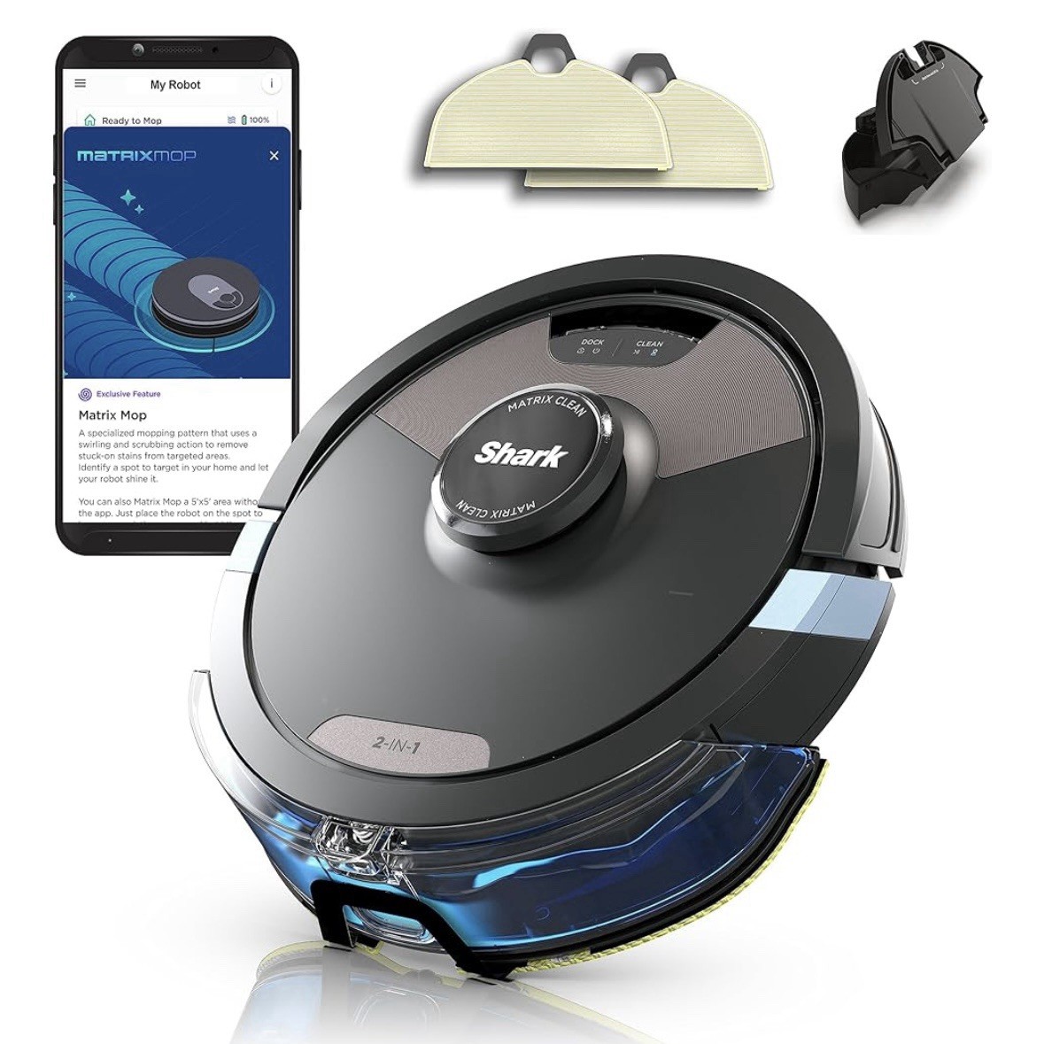 Shark RV2620W AI Ultra Robot Vacuum and Mop with Matrix Clean Navigation