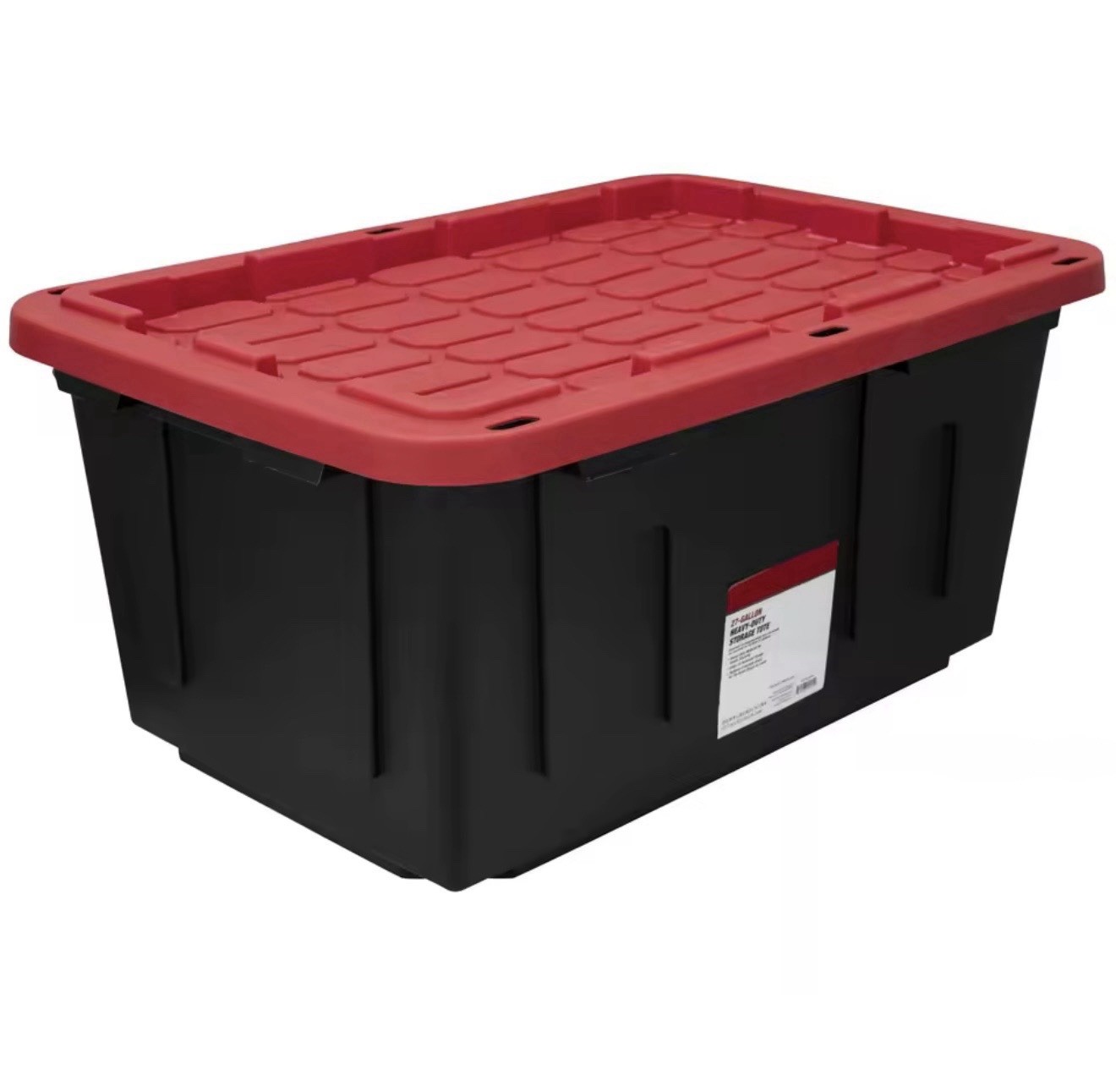 4 Pack 27 Gallon Storage Bins Heavy Duty Plastic Containers w/ Snap Lid