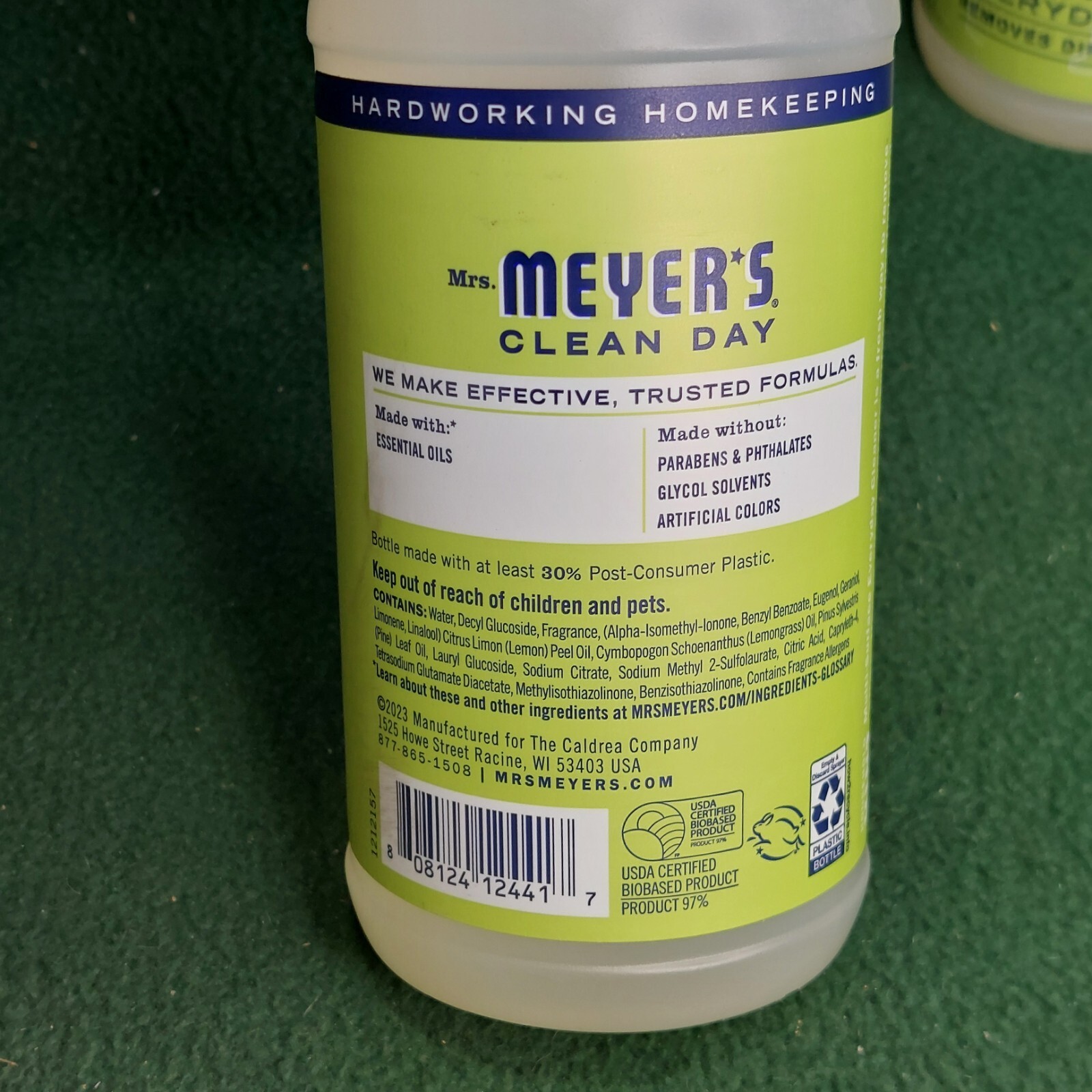 Mrs. Meyer’s Lemon Verbena All-Purpose Multi Surface Cleaner 16 fl. oz. (QTY 2)