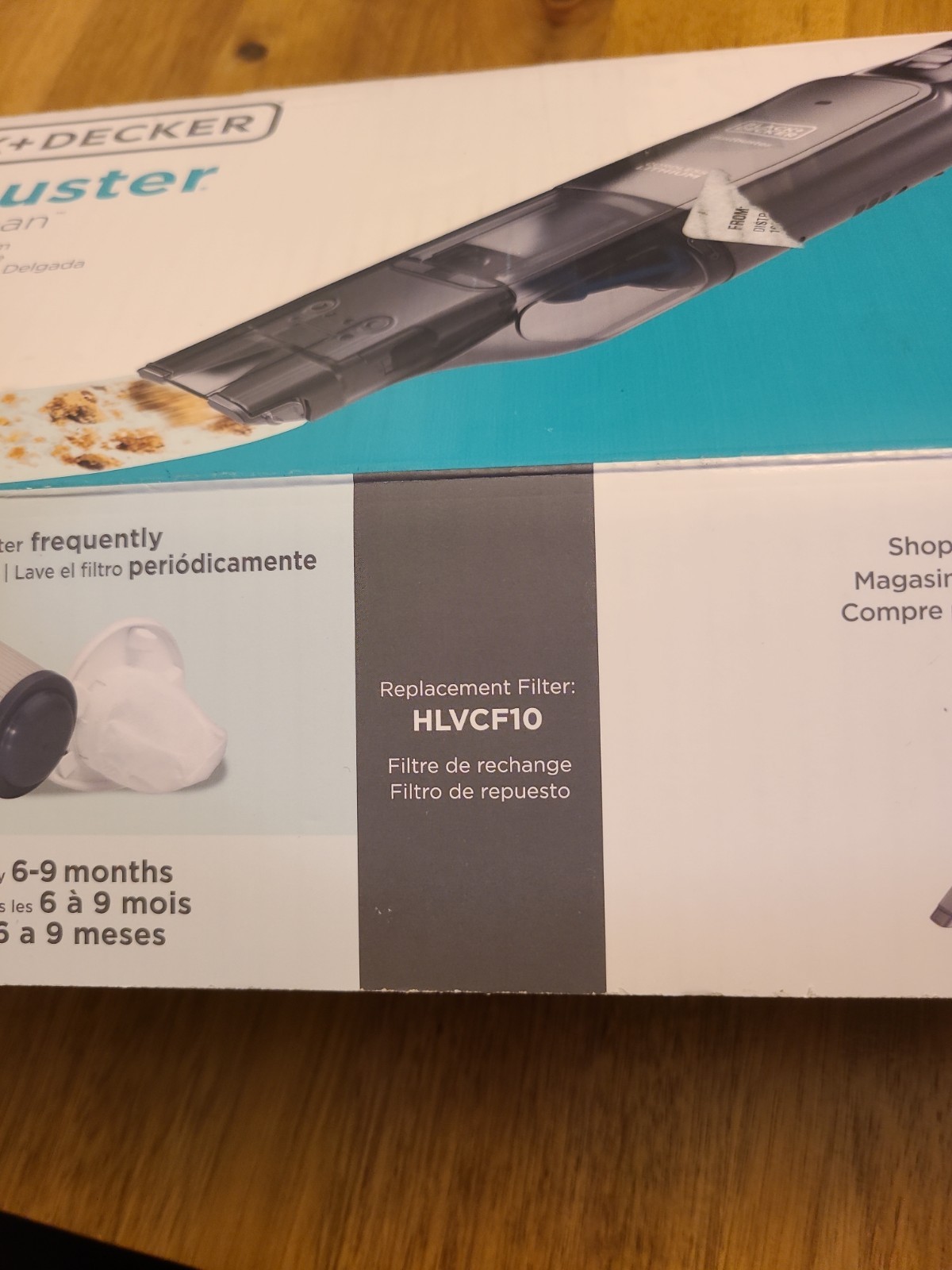 Black+Decker Dustbuster Advanced Clean Slim Cordless Handheld Vacuum Open Box