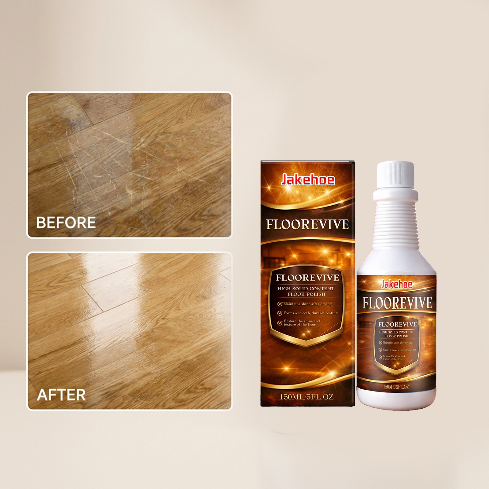 Floorevive Floor Restorer Floor Restorer/Polish -Revitalize And Shine Wood 1PC
