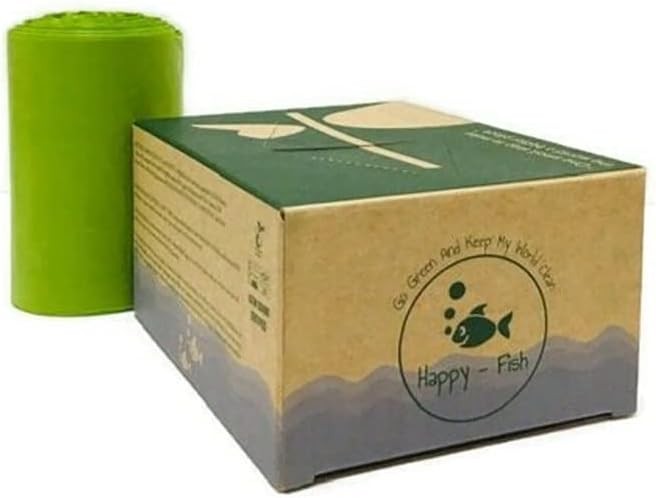 1.75-gallon 6.6L Compostable Extra-Thick Countertop Waste Bin Bags Unscented
