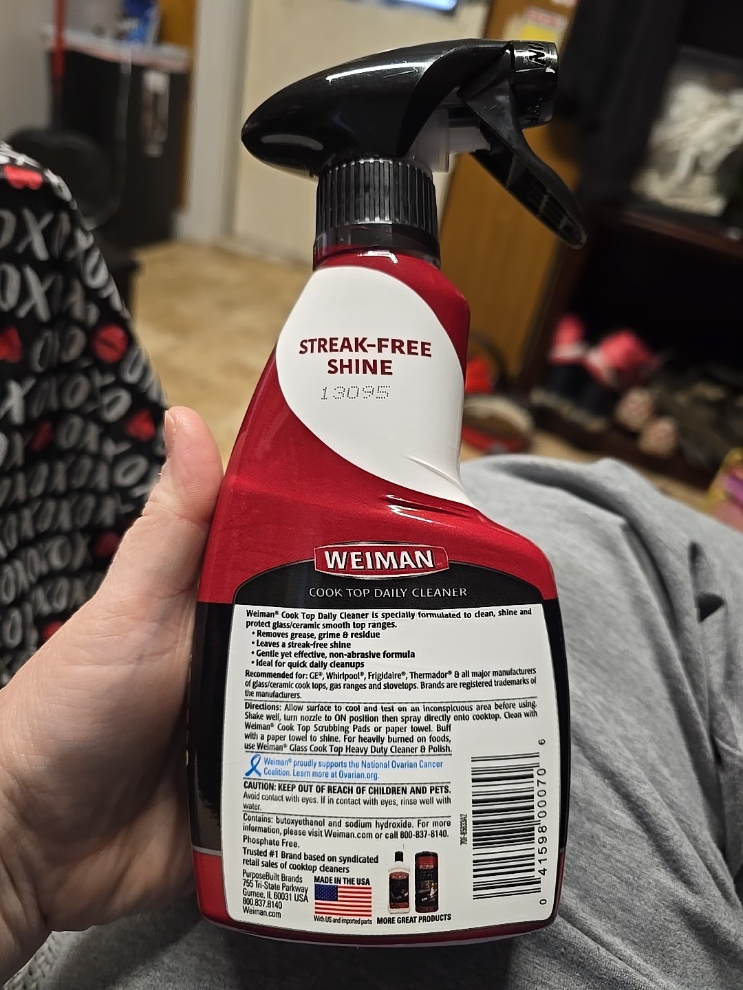 Weiman Cook Top Daily Cleaner Trigger Spray Bottle Streak Free Shine 12 Fl Oz