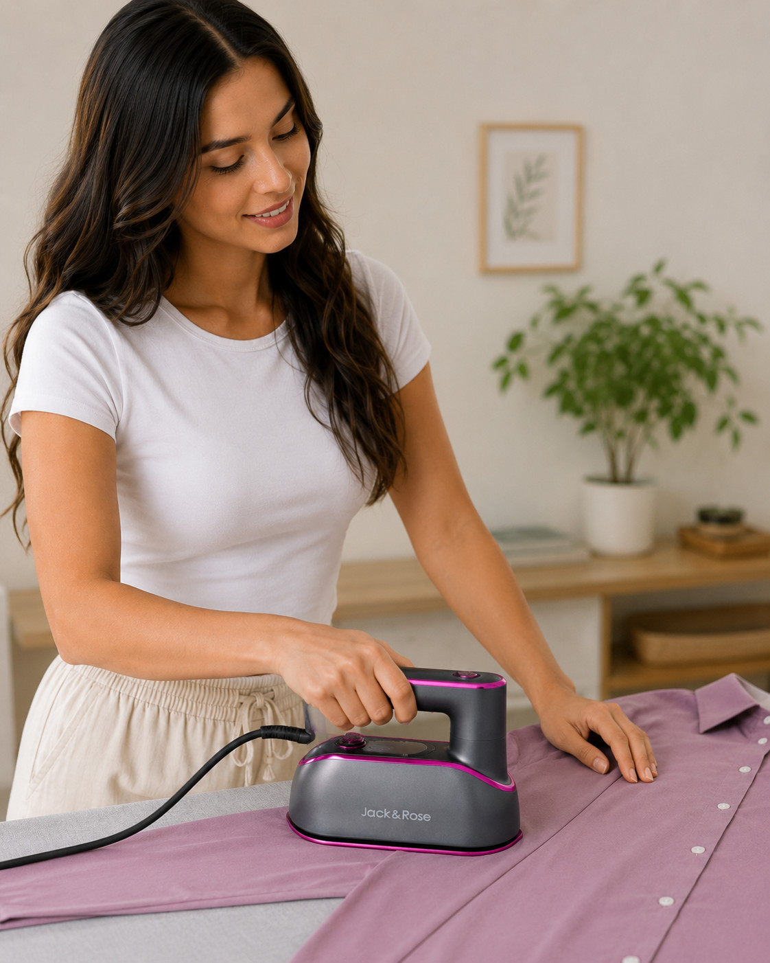 Jack & Rose Garment Steamer Portable Travel Iron Handheld Wrinkle Remover