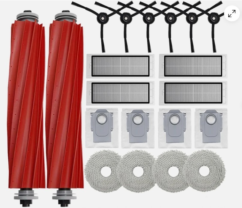 20Pcs Q Revo Accessories Kit Compatible W/Roborock Q Revo Robot Vacuum