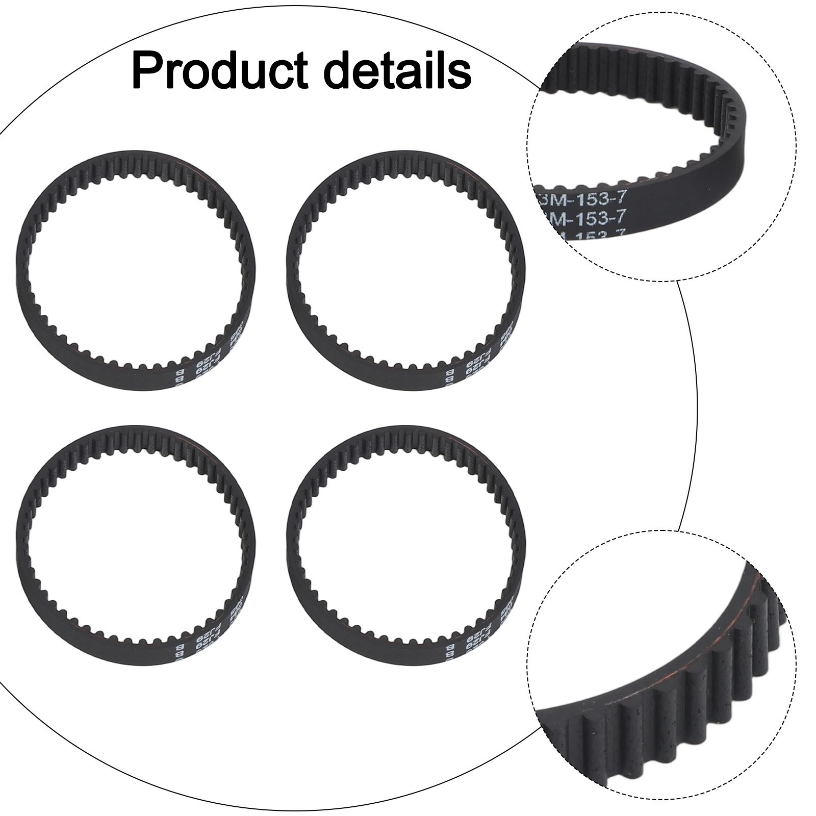 Short Belt 153-3GT-7 Accessories For Shark HZ2002 HZ2000 LA502 LA500 LA455