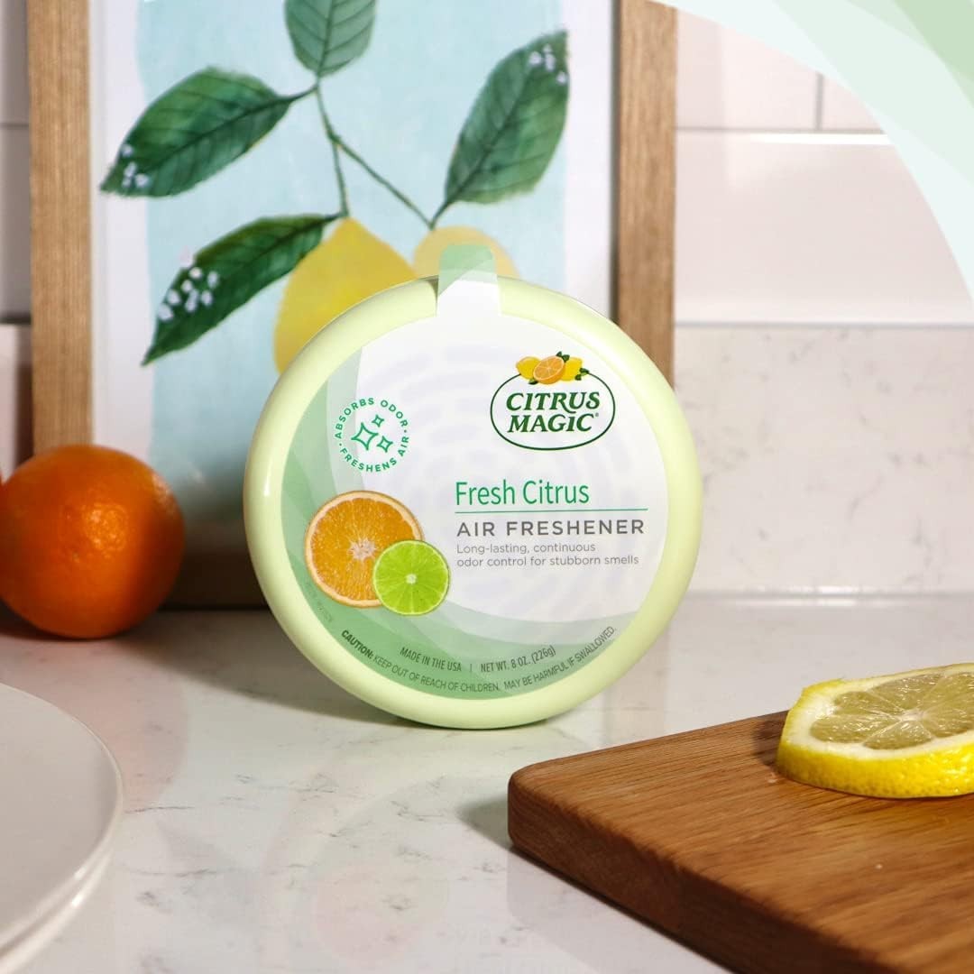 Citrus Magic Odor Absorbing Solid Air Freshener, Fresh Citrus, 8-Ounce