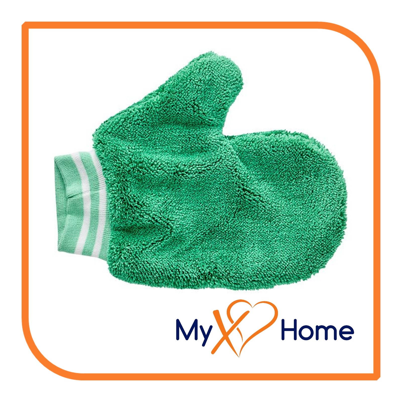 Green Microfiber Cleaning Mitt with Thumb (One Size)by MyXOHome