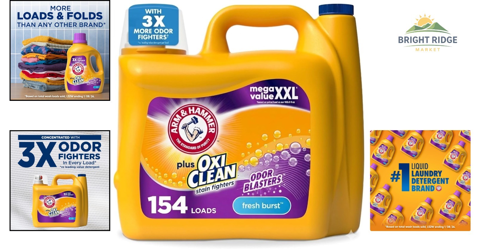 High Efficiency Liquid Detergent with Triple Action for Stain and Odor Control