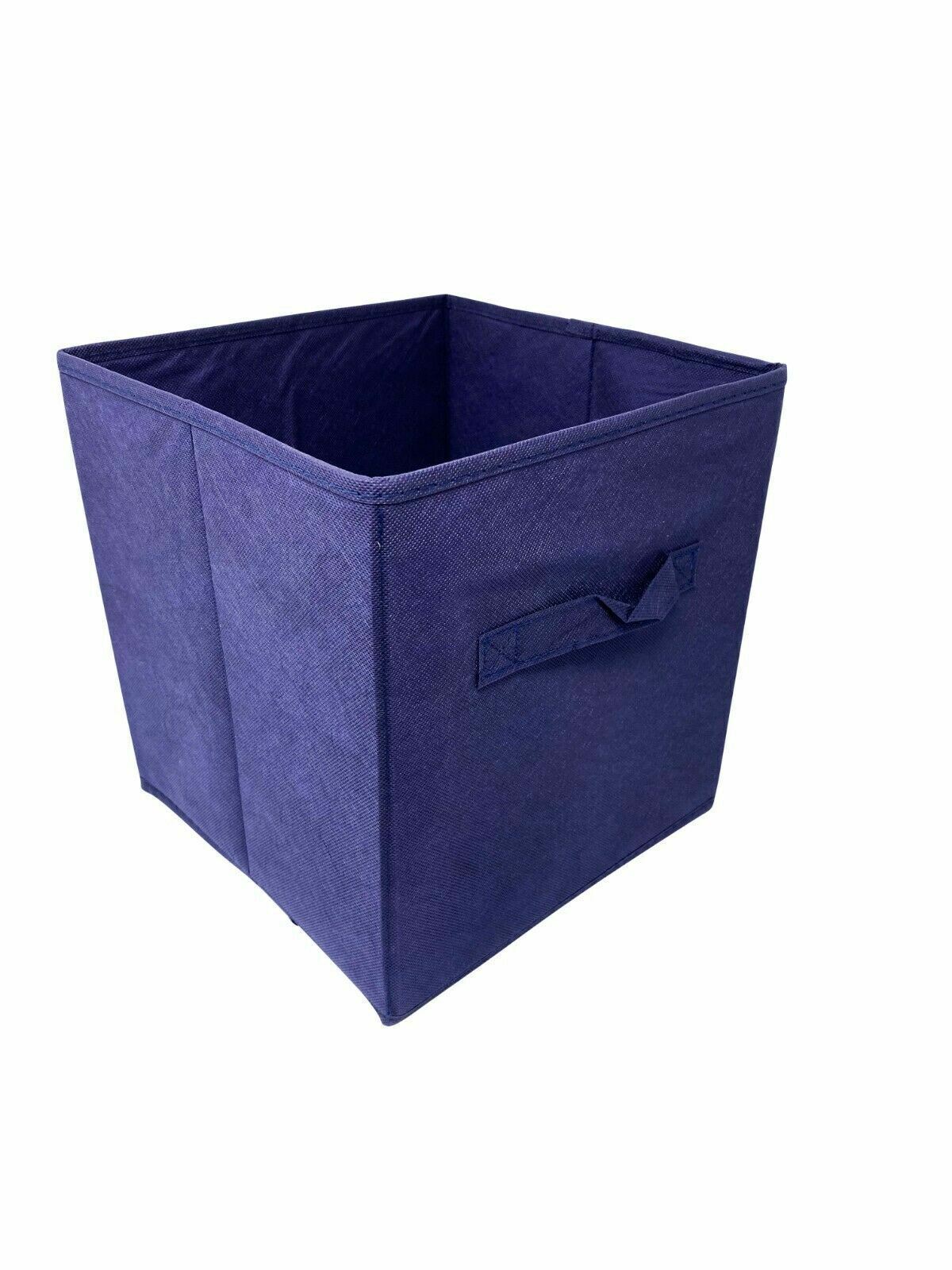 10″ 6 pcs Fabric Storage Bins Box Organizer Cube Basket Container
