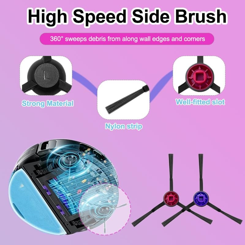 E20 Plus Parts with Eureka E20 Plus Combo Robot Vacuum, Including 1 Main Brus…