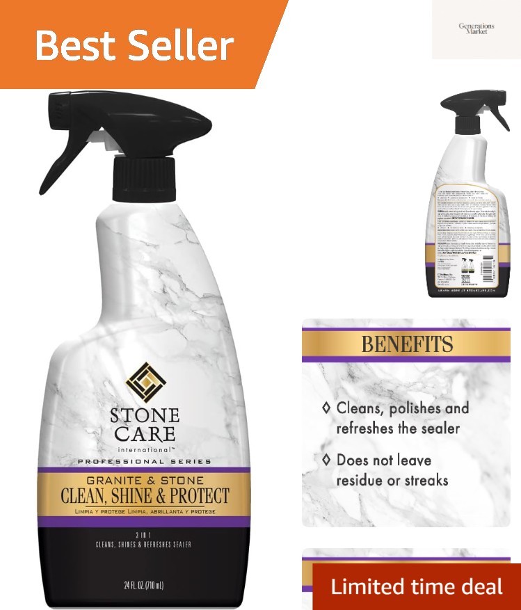 Granite Clean, Shine & Protect – Cleans Polishes & Protects Stone, Granite, Q…