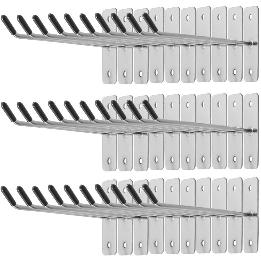 30 PCS 4in/10cm Wall Mounted Single Hooks, Heavy Duty Metal, Garage Tool