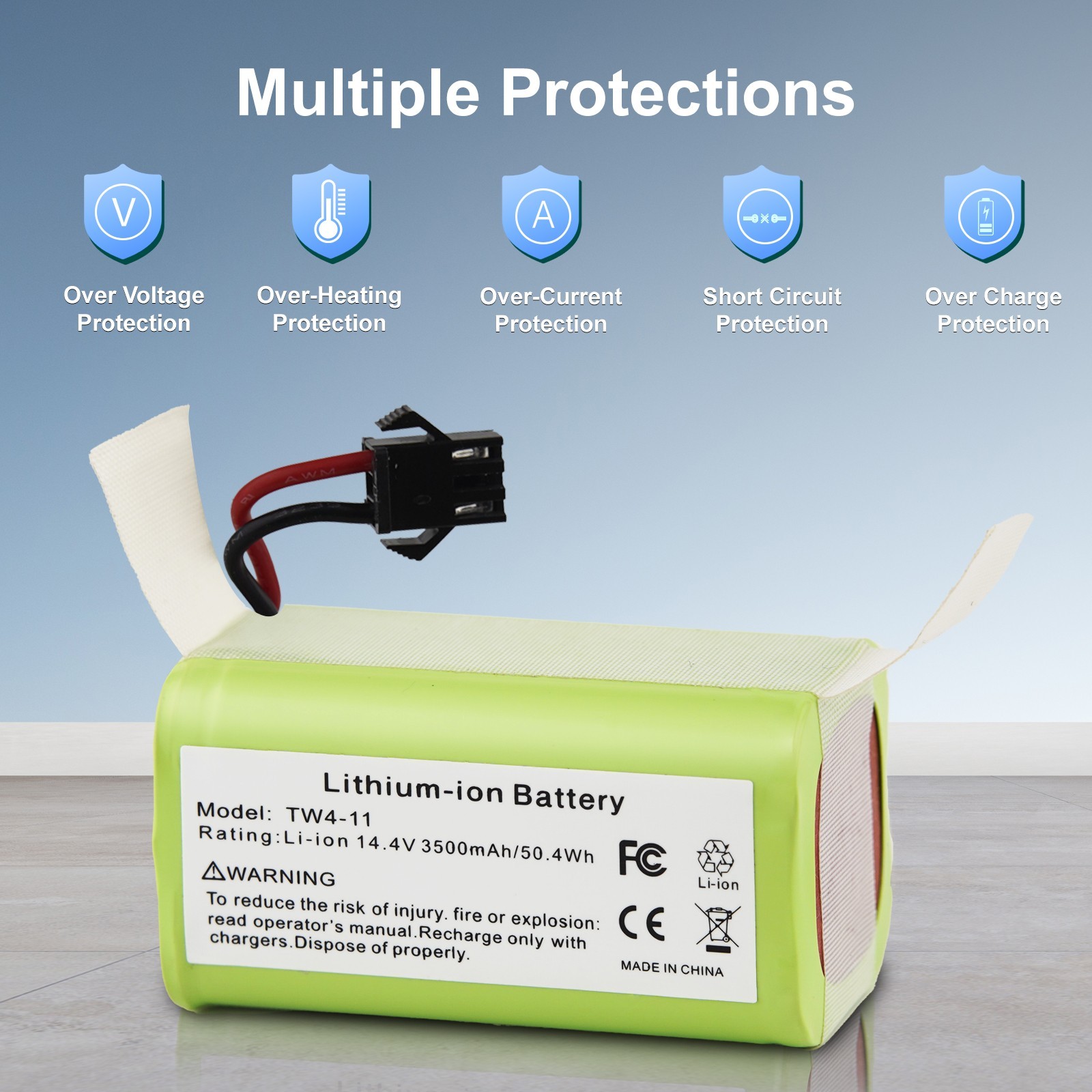 Replacement Battery for Eufy RoboVac 11/11S 12 15C 15T 25C 30C 35C 14.4V 3500mAh