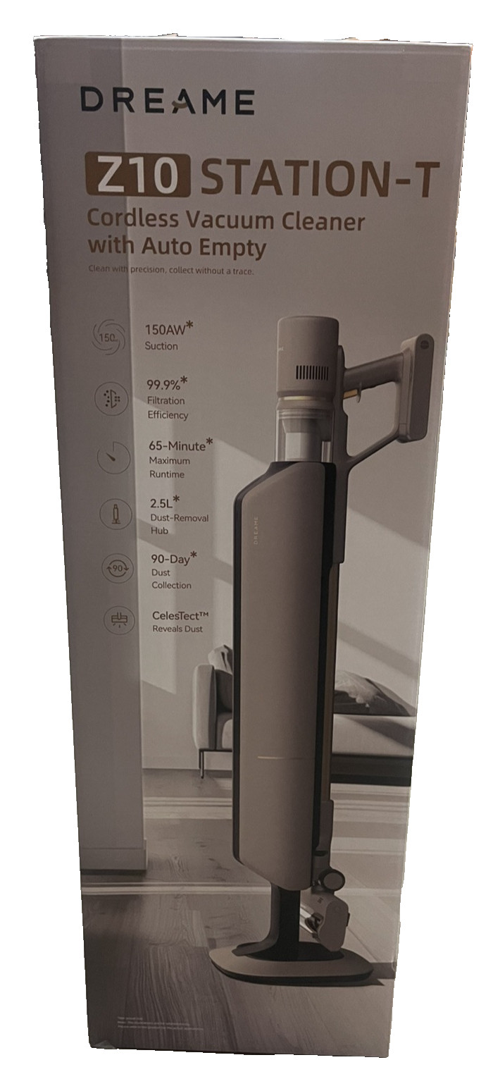 dreame Z10 Station-T Cordless Vacuum Cleaner w/ 2.5L Auto Dust Base Smart Stick