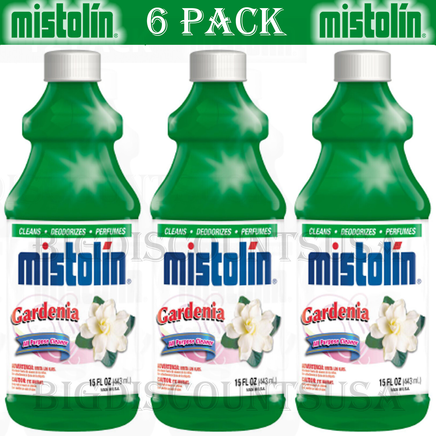 Mistolin All Purpose Cleaning Solution Gardenia 15 fl oz (6 PACK)