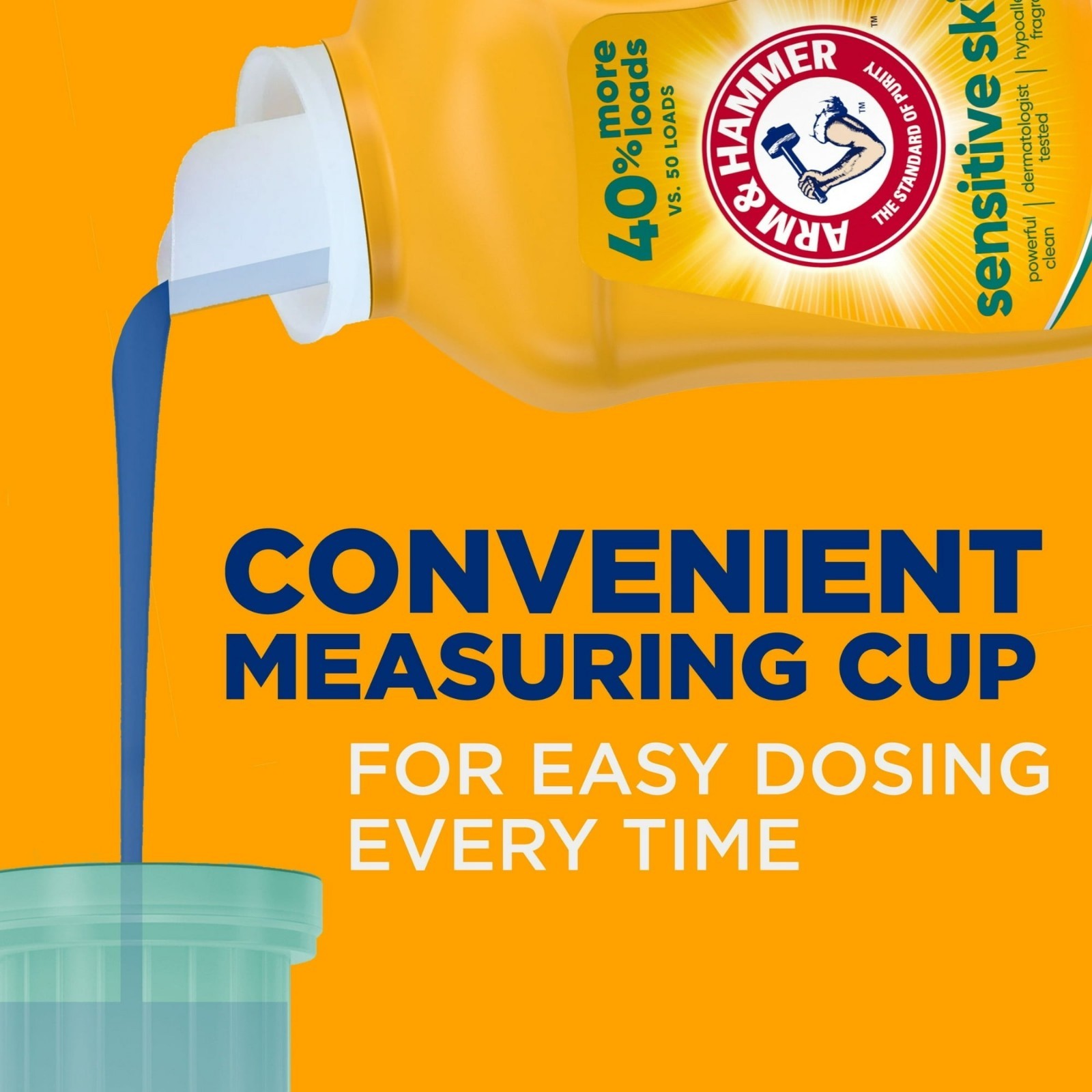 ARM & HAMMER Fresh Scent Liquid Laundry Detergent Sensitive Skin 105oz 105Loads