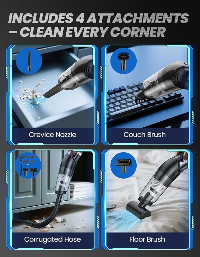 Cordless Hand Held Vacuum Cleaner Wireless Portable Car Auto Home