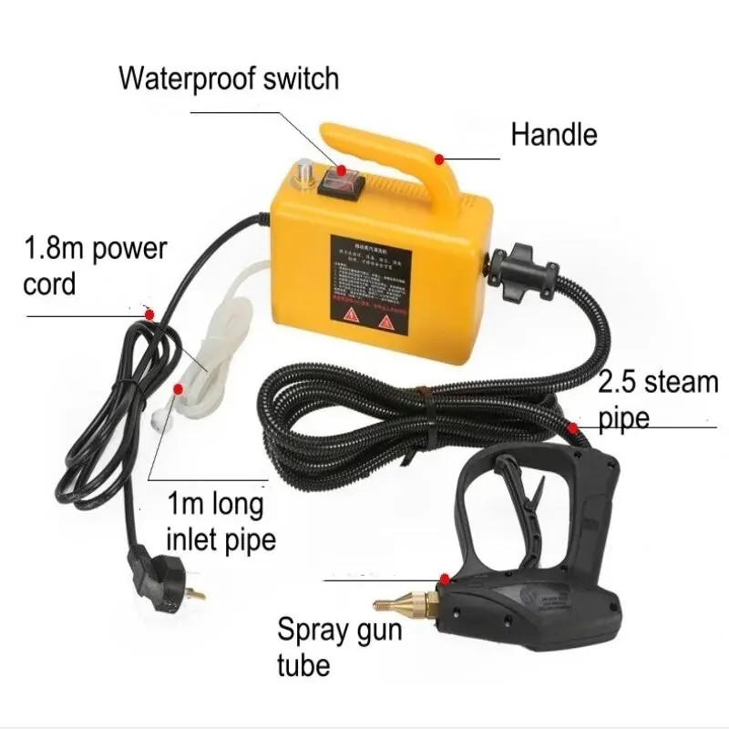 2600W220V High Temperature Steam Cleaner Portable Sterilization Pressure Jet Was