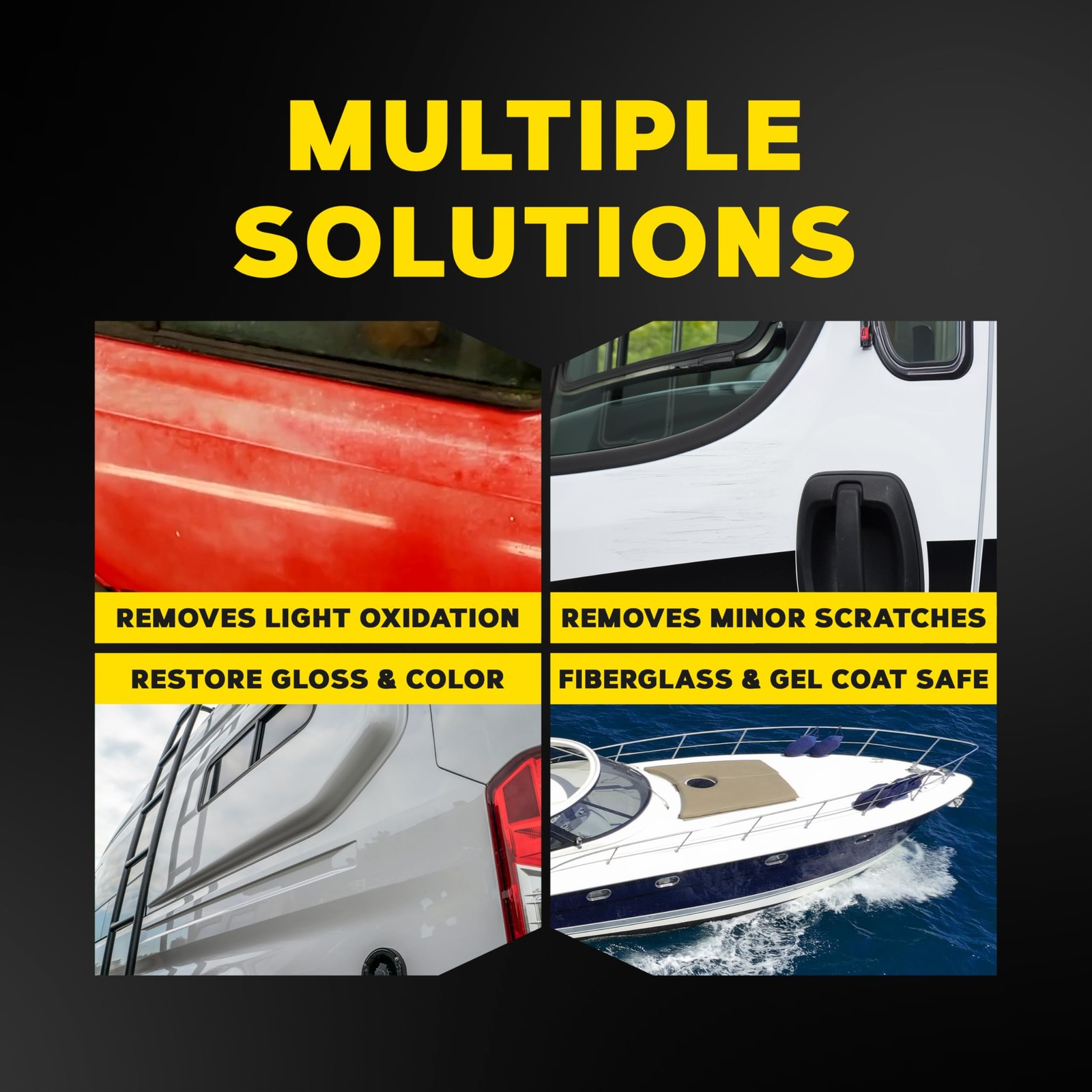 Meguiar’s Marine Rv Cleaner Wax 128 Fl Oz One Step For Fiberglass Gel Coat