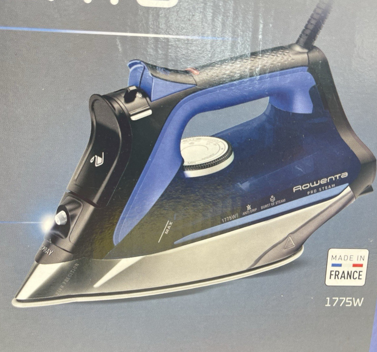 OEM Rowenta DW8302 Pro Steam Iron 1775W Stainless Steel Made In France