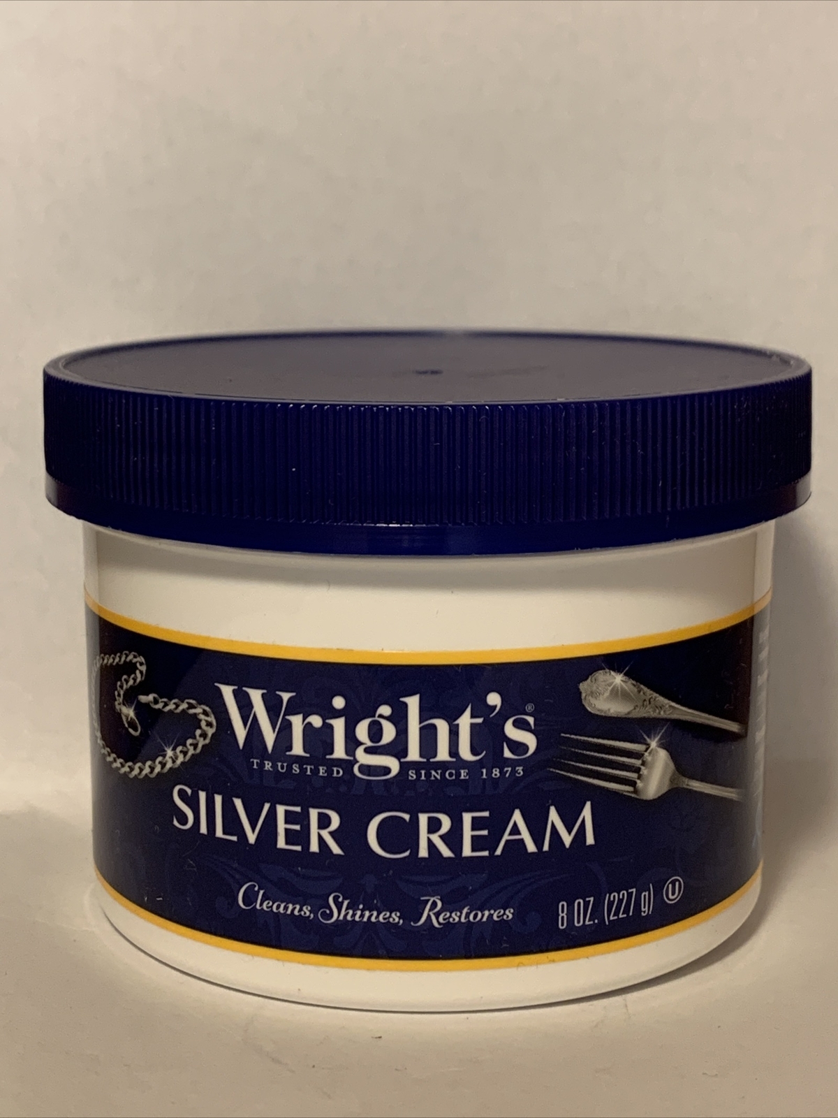 Wright’s Silver CleaninCream Shines Restores Metal Silver Polish Cleaner 8 Ounce