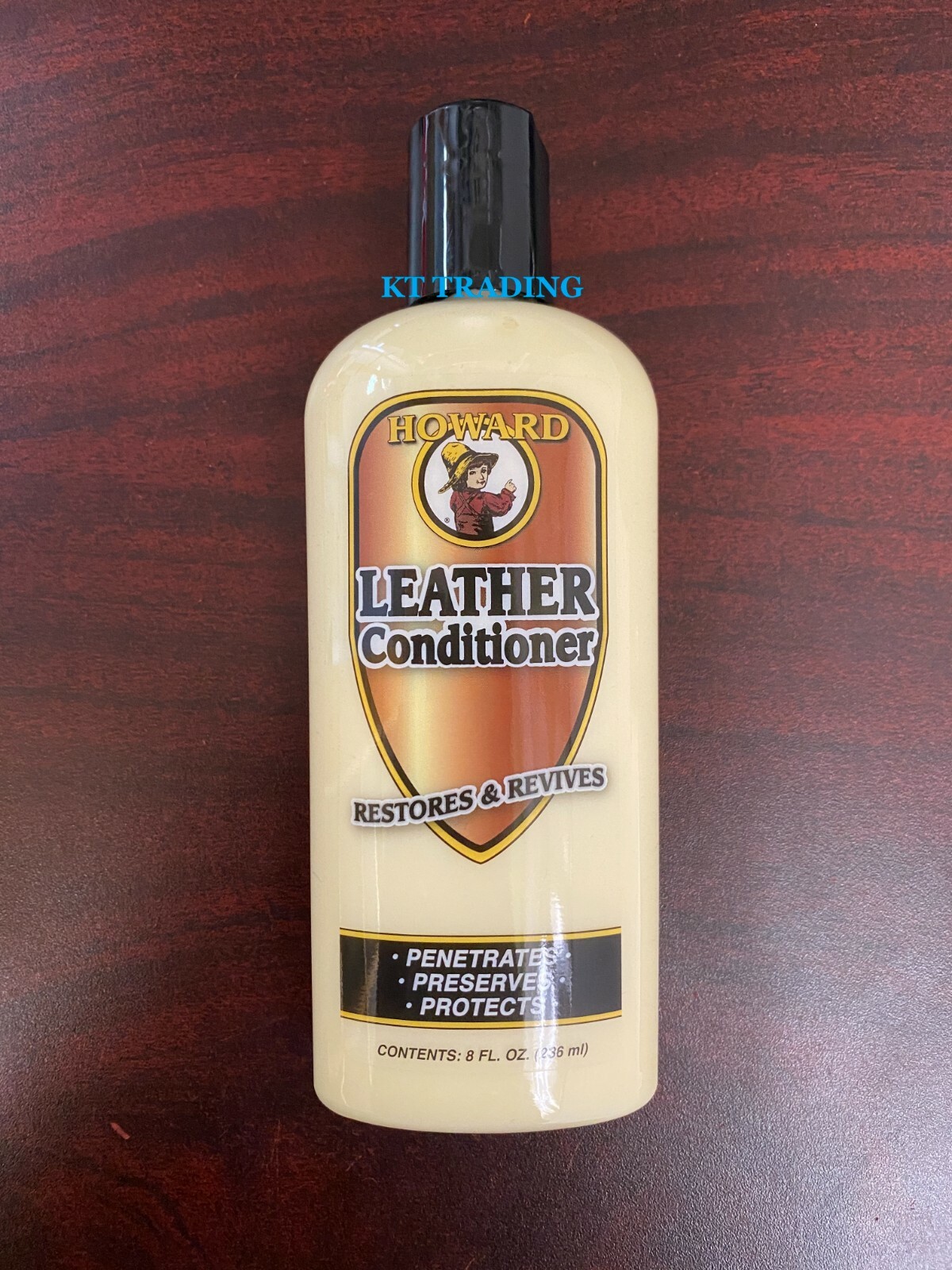 HOWARD Couches Shoes Auto Interior Smooth Leather Conditioner & Protector 8oz