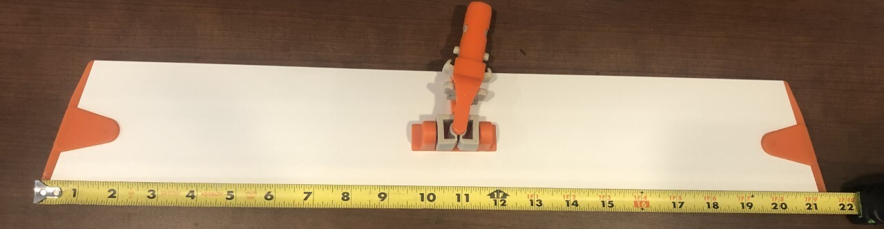 22″ Trapezoid 1mm Gauge Aluminum Microfiber Heavy Duty Mop Frame Simply Attach