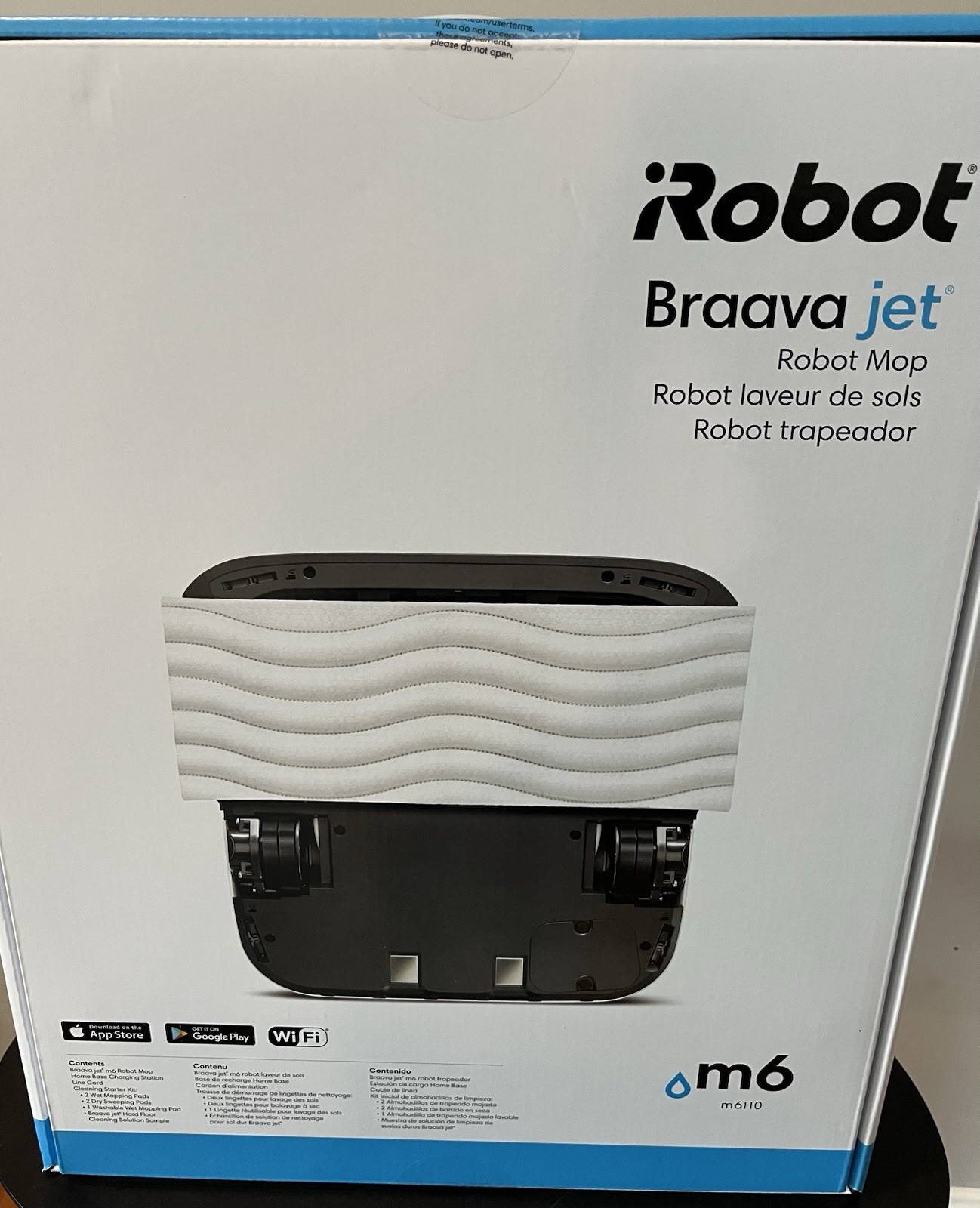 New iRobot Braava Jet M6 Wi-Fi Connected Robot Mop M611020