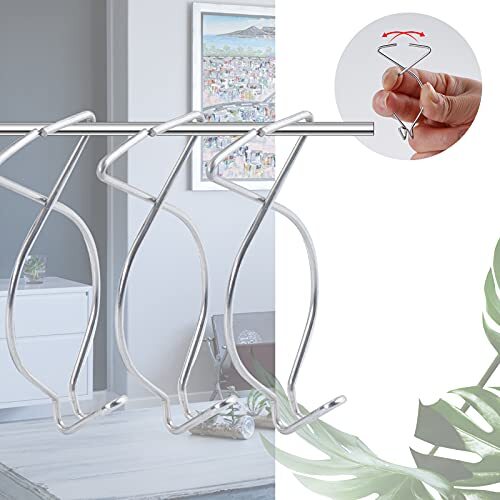 OALEN 20 Drop Ceiling Hooks for Classrooms & Offices, White Assorted Colors