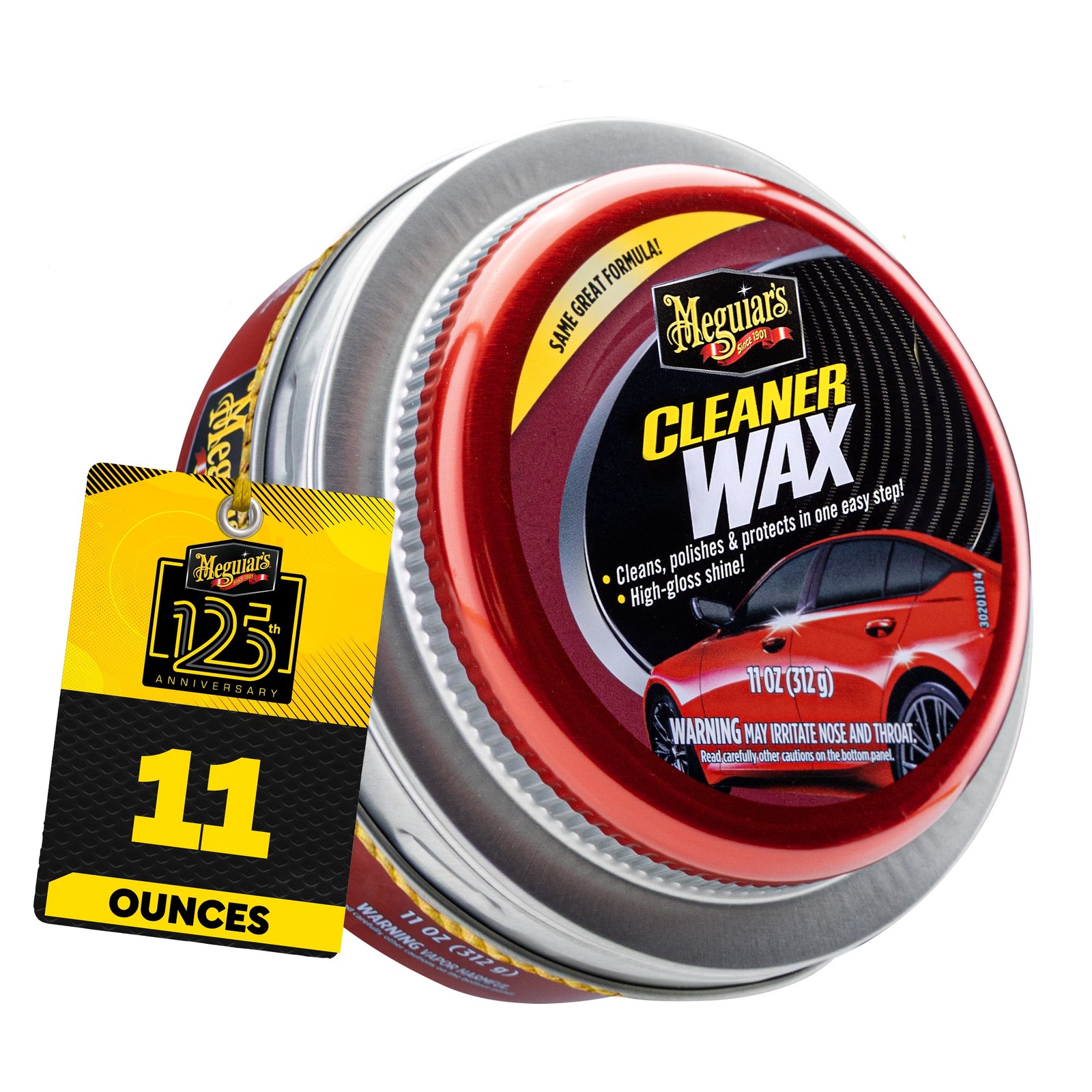 Paste Wax Cleans Shines Protects Cars Boats Wood All Surfaces 11oz