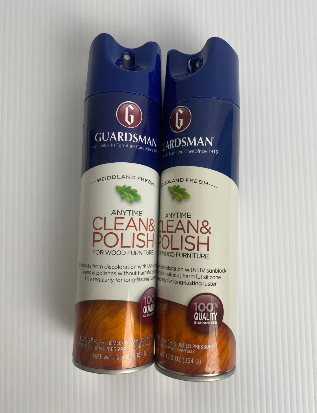 Guardsman Anytime Clean & Polish Woodland Fresh for Wood Furniture 12.5oz Lot of
