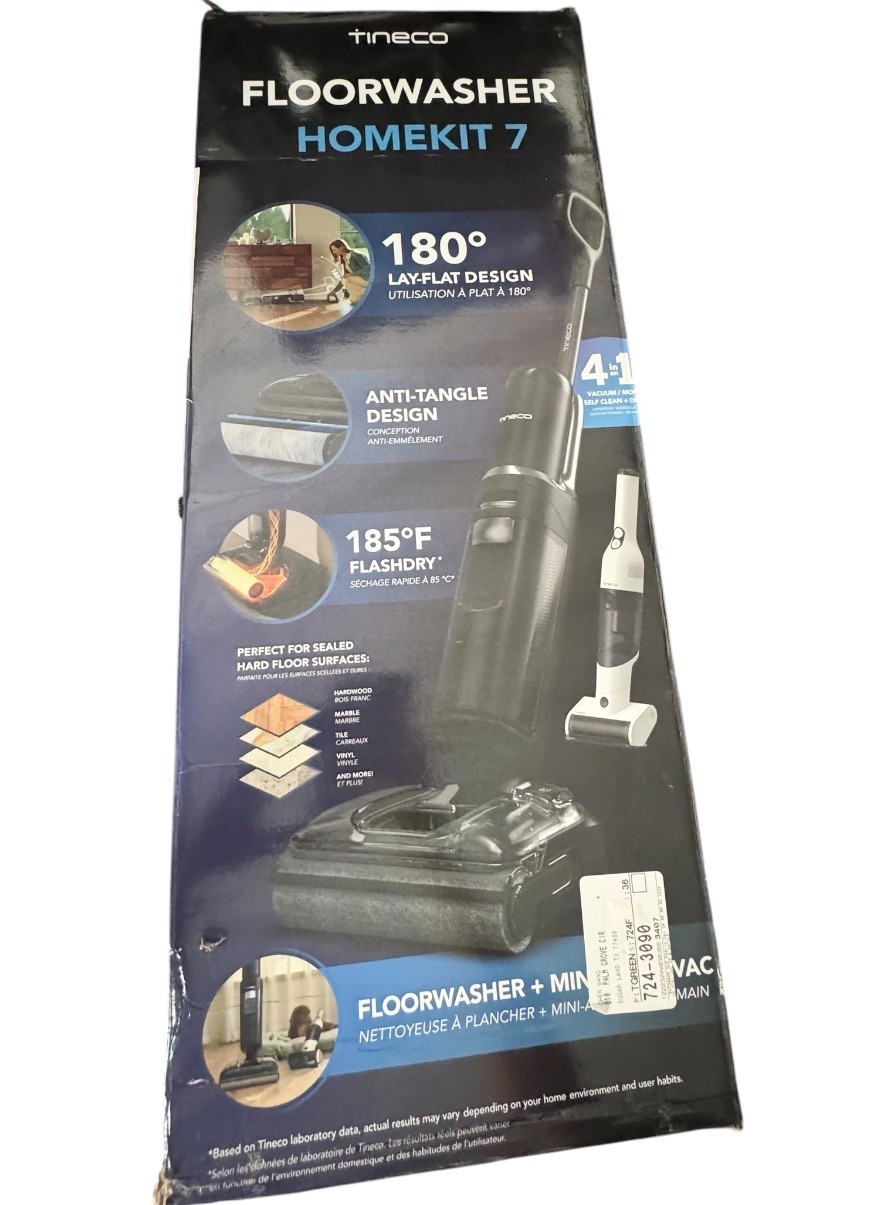 TINECO floor washer Homekit 7 four and one vacuum/mop self clean