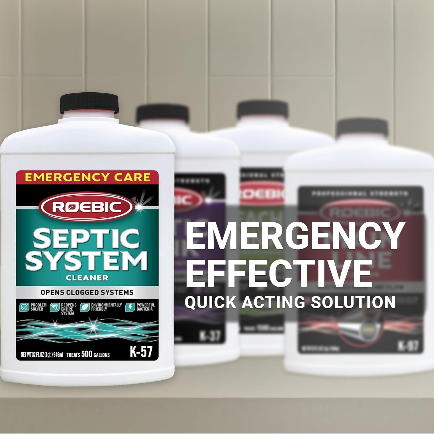 32 Fl Oz Effective Septic Treatment – Biodegradable, Clog Prevention & Easy Use