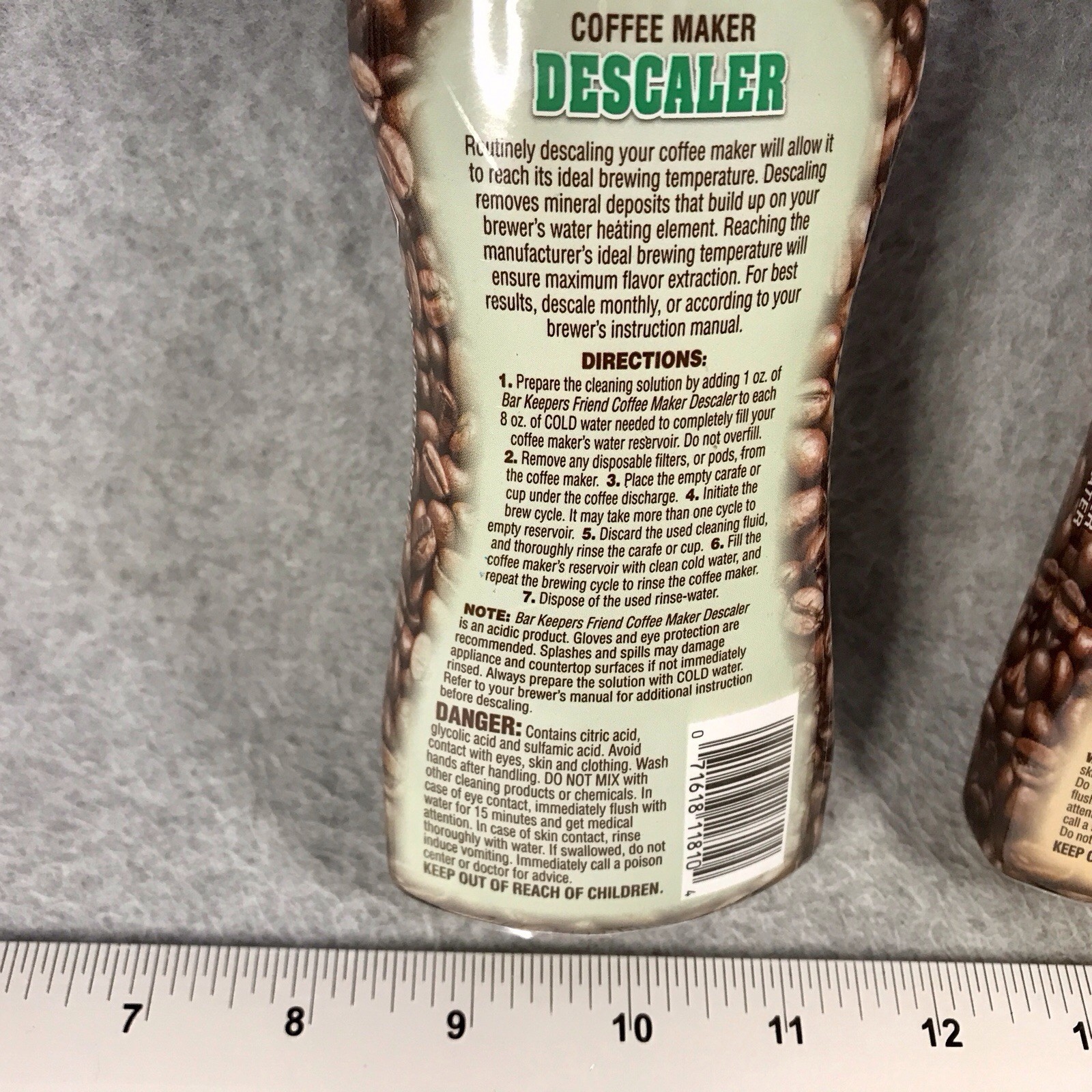 2-Set Bar Keepers Friend Coffee Maker Thermos Cleaner Descaler Concentrates 12oz