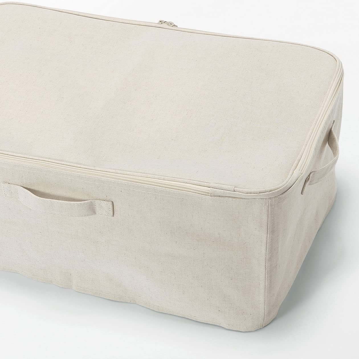 MUJI Soft Box Large 59x39x23cm Polyester Linen Storage Case