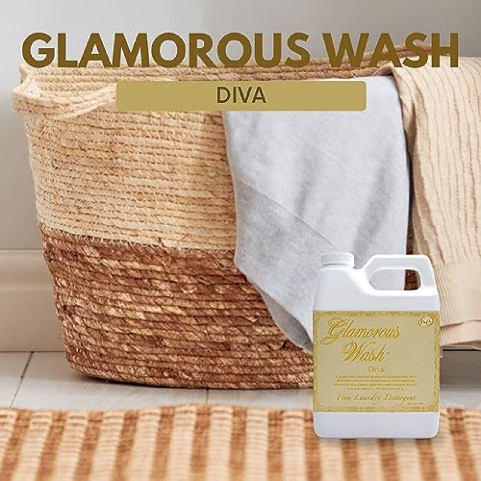 Tyler Candle Company Glamorous Wash Diva Scented Fine Laundry Detergent – 32oz