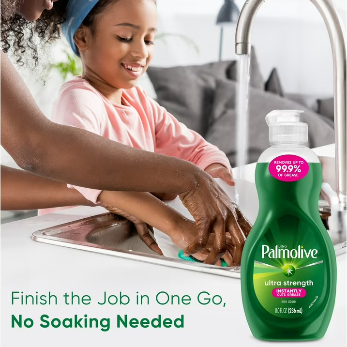 Palmolive Ultra Strength Liquid Dish Soap,8 fl oz Bottle (2 pack)