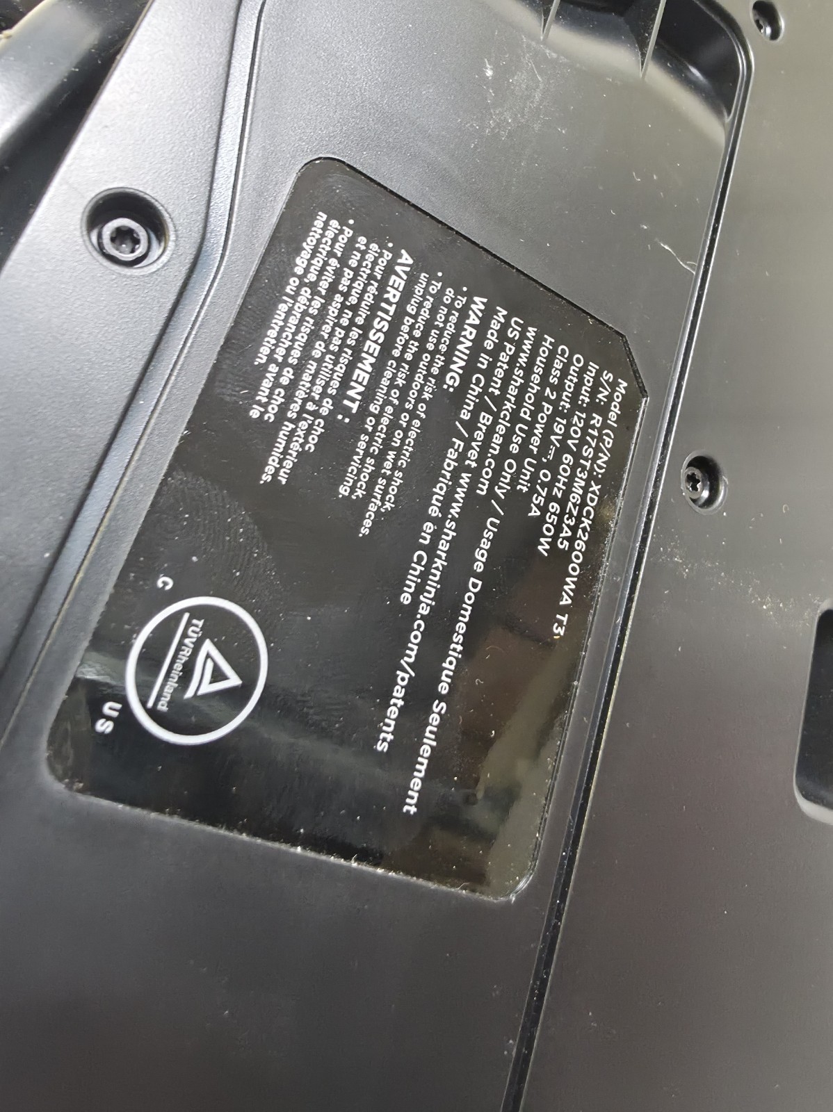 Shark AI Ultra 2-in-1 Robot Self-Emptying AV2610BTUS Dock Base Only