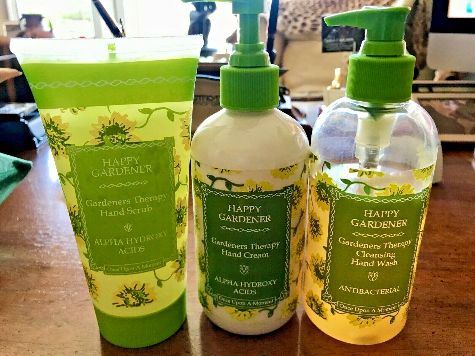 HAPPY GARDENER HAND SCRUB,LOTION AND CLEANSER 3 PACK