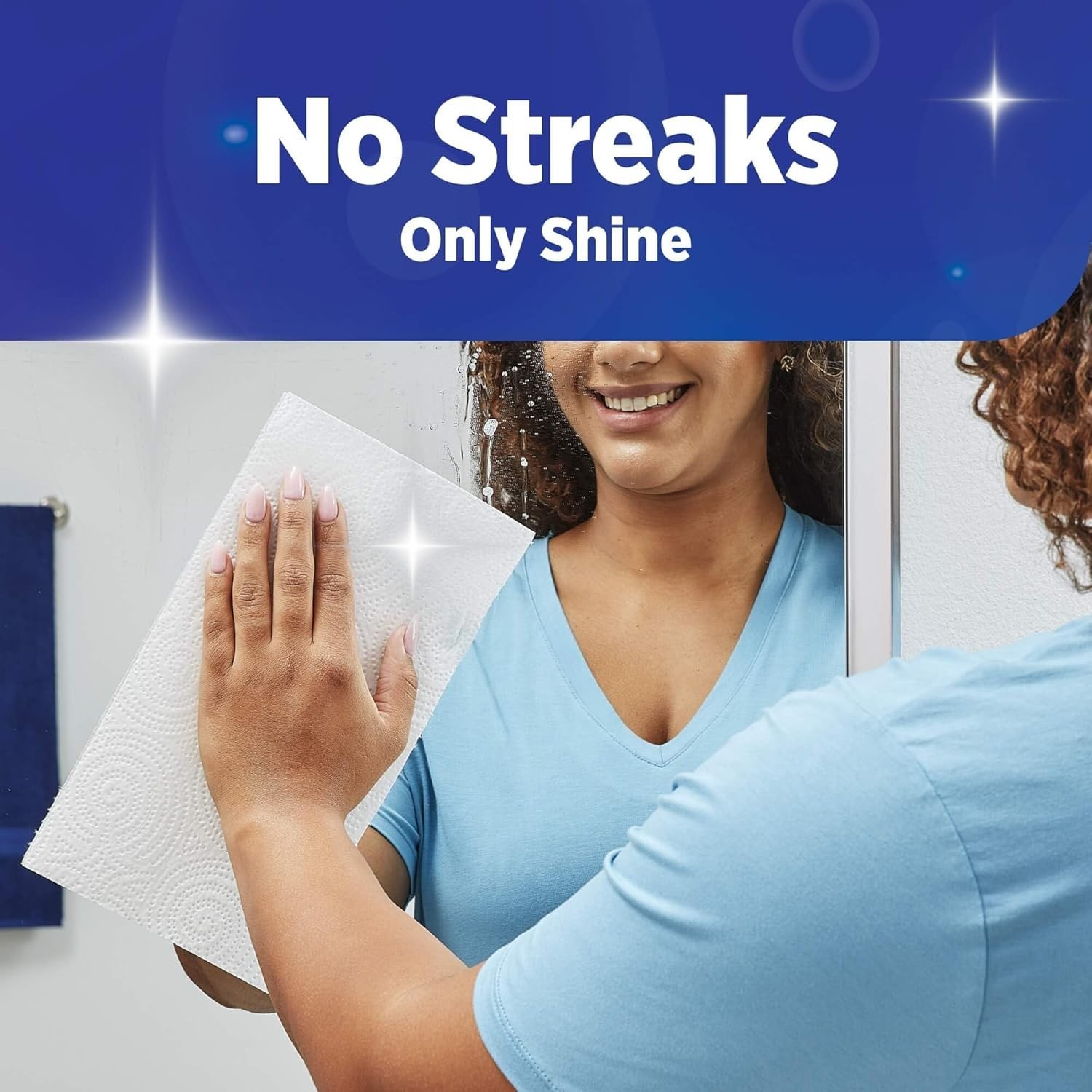 Sparkle Pick-A-Size Paper Towels Spirited Prints 6 Double Rolls = 12 Regular