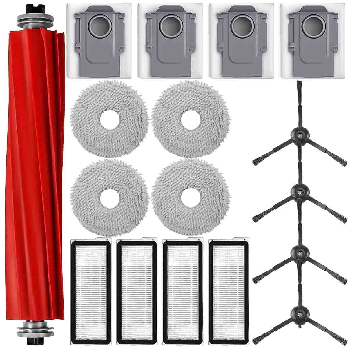 17 Pack Accessories Compatible With Roborock Qrevo Plus Vacuum Robot Parts
