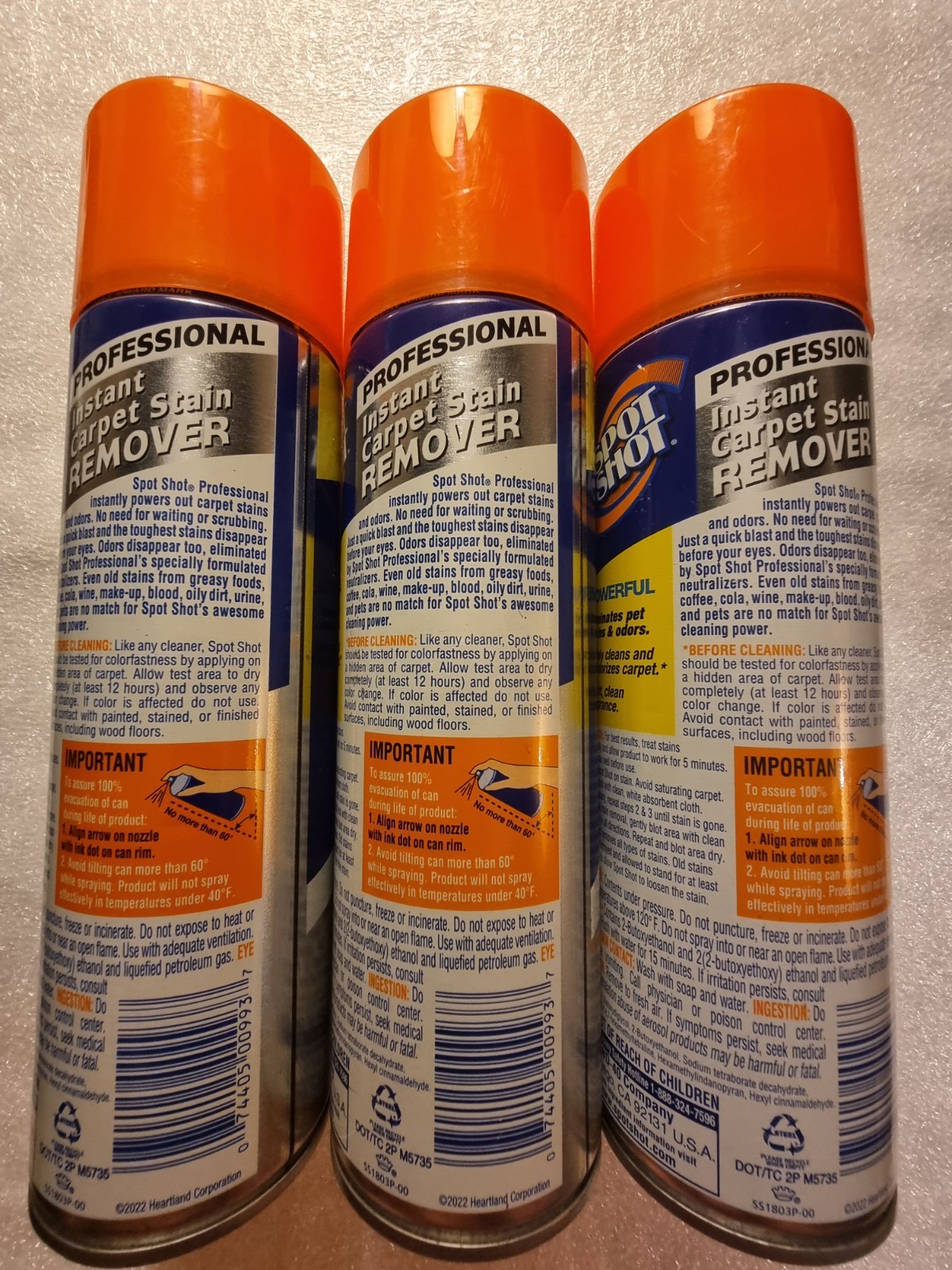 Spot Shot 18 oz Instant Carpet Stain Remover, Professional Cleaner, 1 Count, NEW